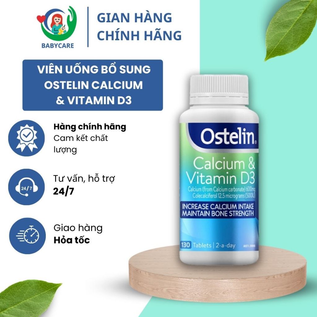 Calcium and Vitamin D3 supplements for pregnant mothers Ostelin Calcium