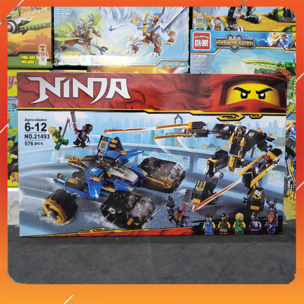Ninja Assembly Toy NINJA Thunder Raider Double Elephant 21493 ( 576 ...