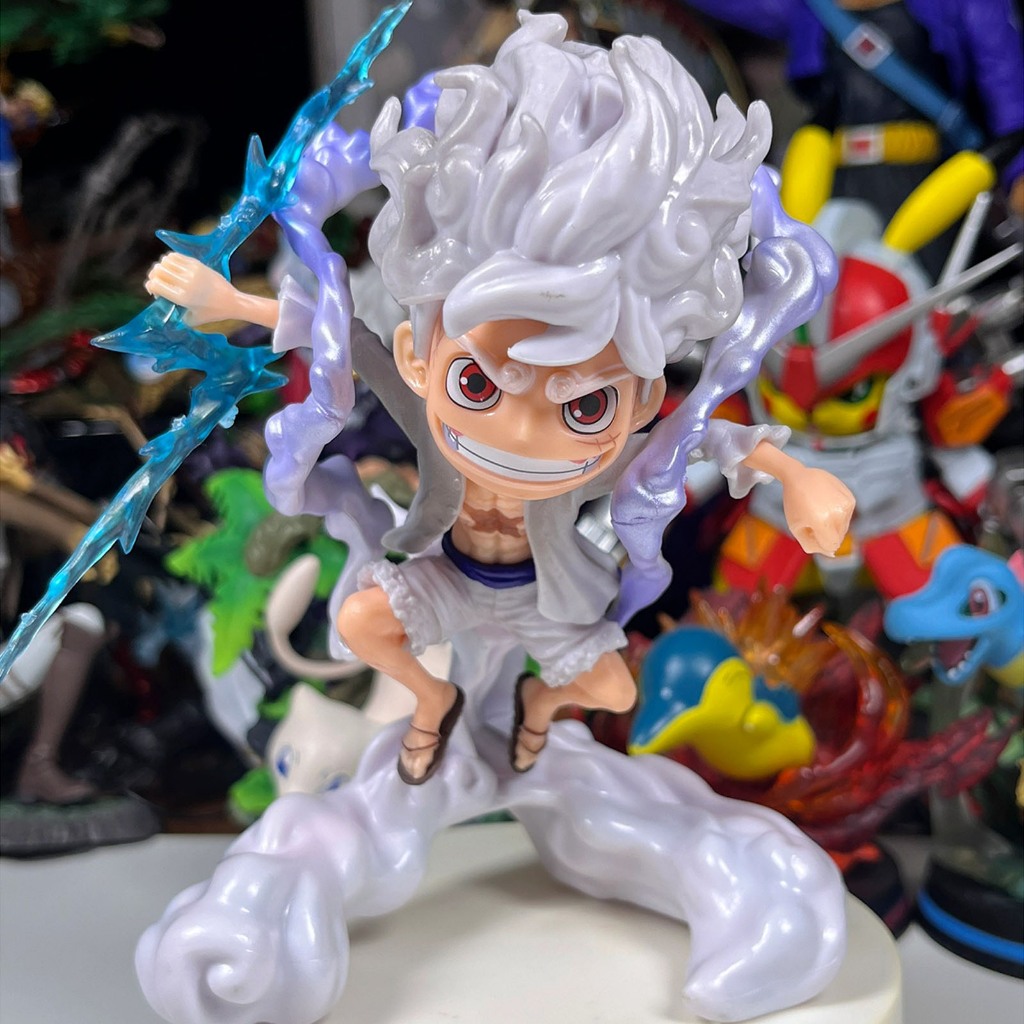 Luffy Gear 5 Model Cool Lightning 16cm - One Piece Chipi Model | Shopee ...