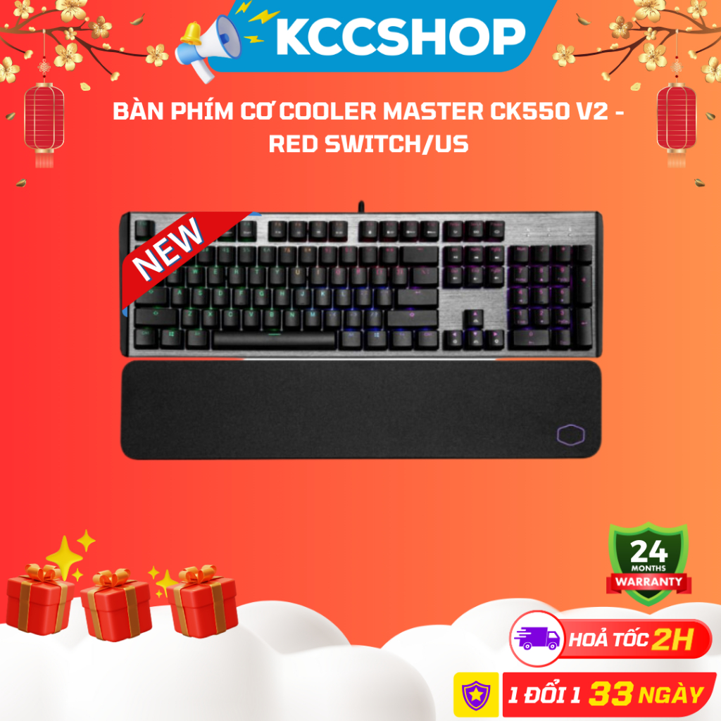 COOLER MASTER Cool Master CK550 V2 mechanical keyboard Red switch