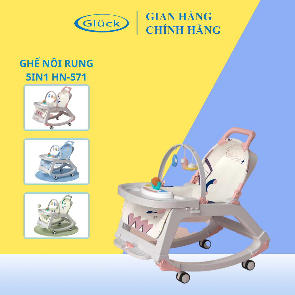 Vibrating crib, rocking rocking chair and high chair for babies with ...