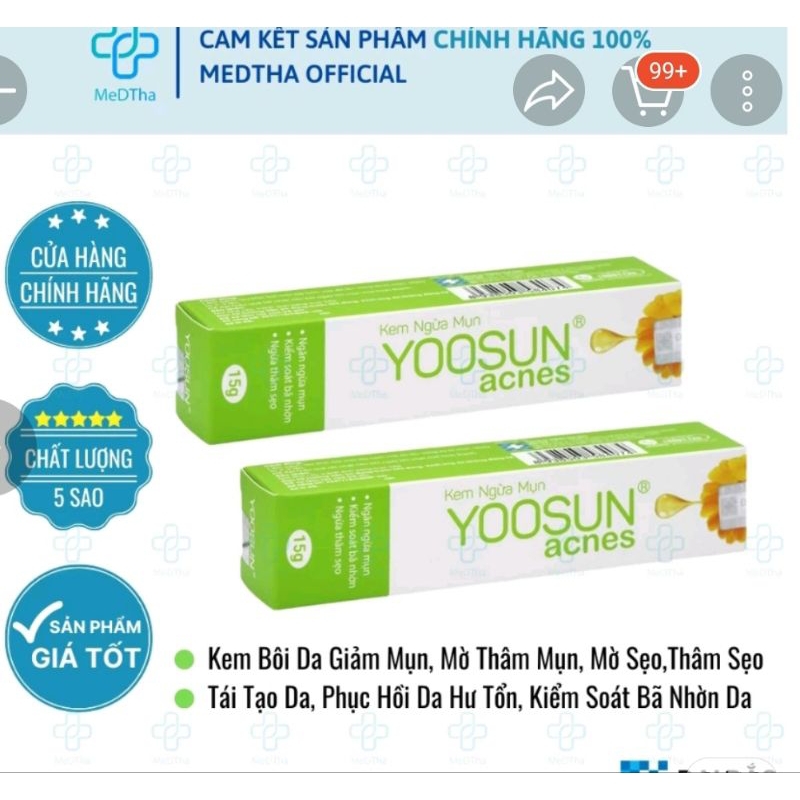 Yoosun ACNES Acne Cream 15g / Tube | Shopee Malaysia