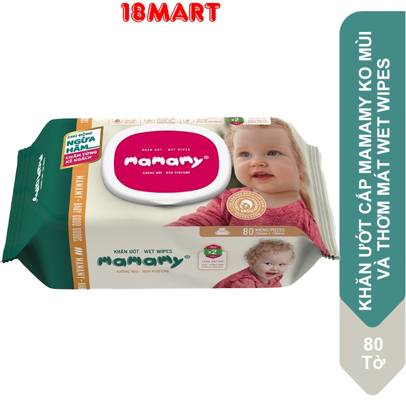 Mamamy Premium Wet Wipes 80 Sheets Wet Wipes AntiRash Shopee Malaysia