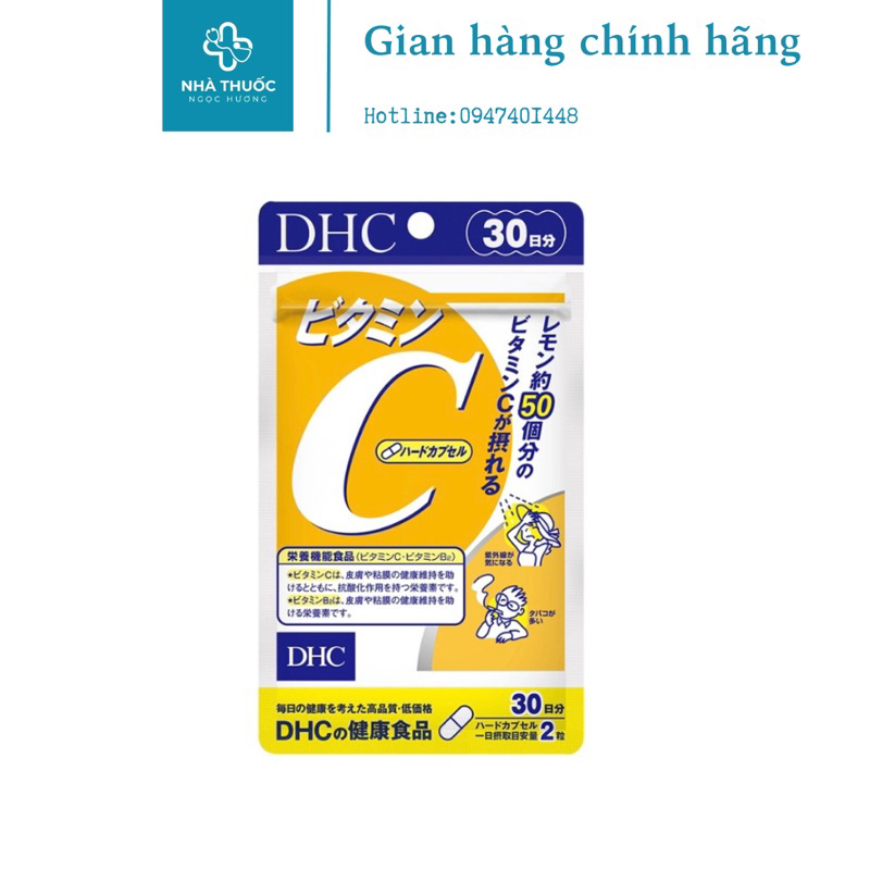Dhc Japanese Vitamin C Supplement Pack Of 60 Tablets For 30 Days