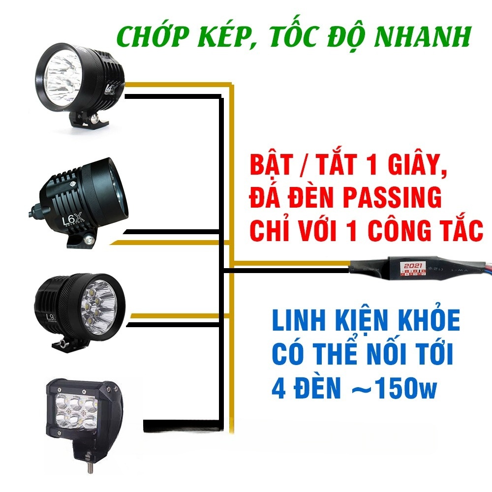 Passing 1s wire circuit and light on/off Shopee Malaysia