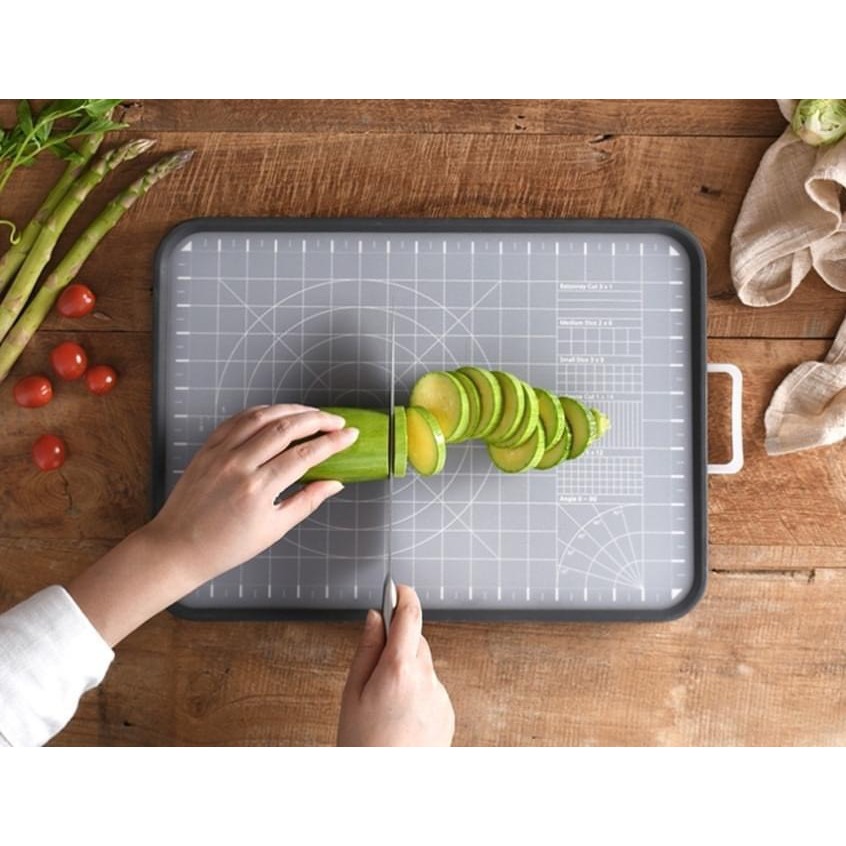 Casani Cutting Board Antibacterial Cutting Board (One Side Of That Ruler, One Smooth Side