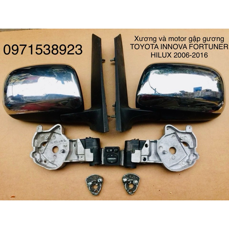 Toyota INNOVA FORTUNER HILUX 20062016 Mirror Folding Skeleton And
