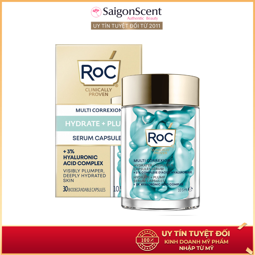 Roc Multi Correxion Hydrate Plump Serum Capsules Hyaluronic Acid (30