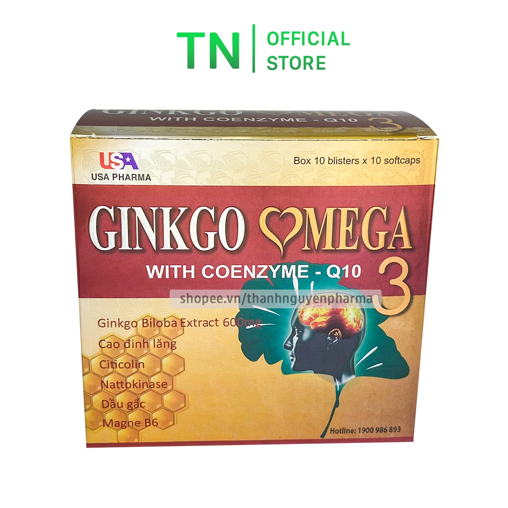 Ginkgo OMEGA 3 Coenzym Q10 brain tonic tablets increase cerebral