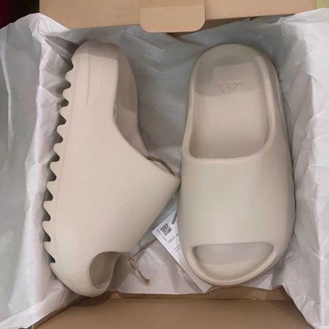 Yeezy slide 3Color basic Rough Slippers With High Sole full box