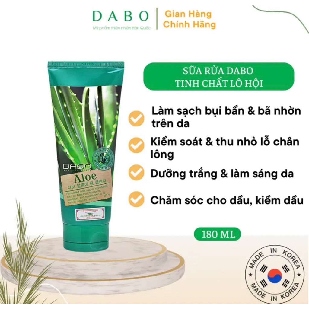 Dabo GREEN TEA Korean GREEN TEA cleanser removes acne, prevents oily ...