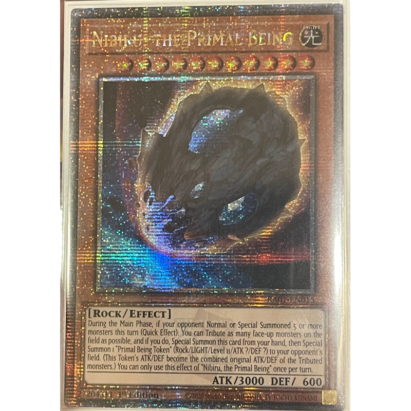 Nibiru, the Primal Being RA01EN015 Quarter Century Secret Rare