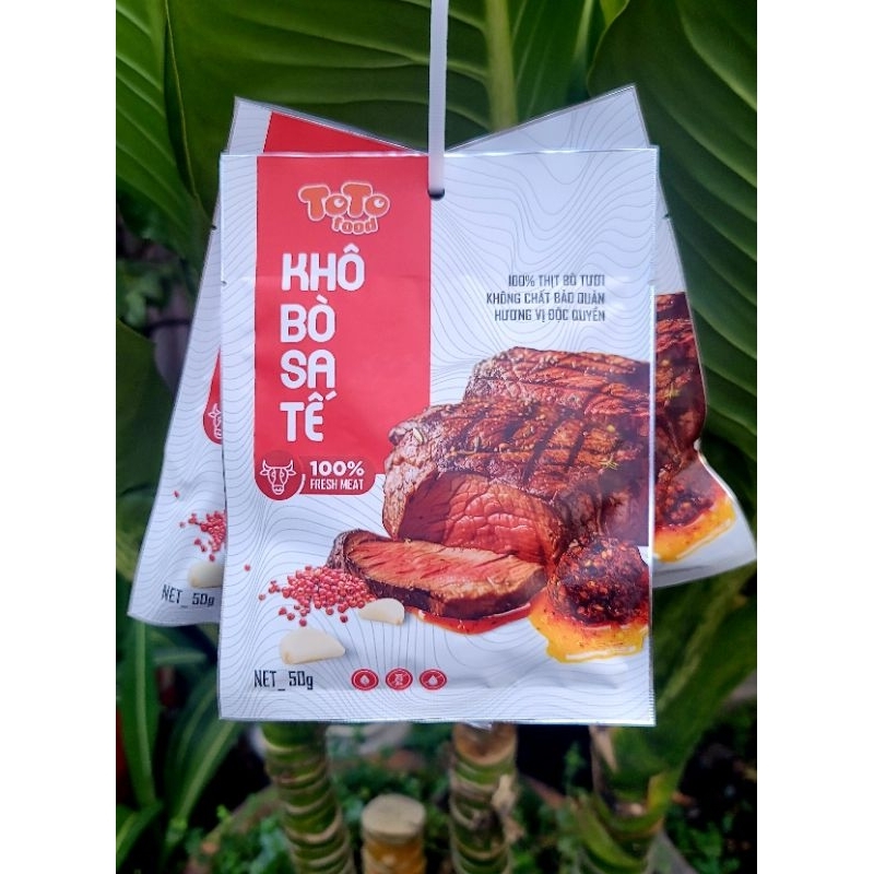 SA Toto FOOD Satay Beef Jerky 50 Grams (New) | Shopee Malaysia