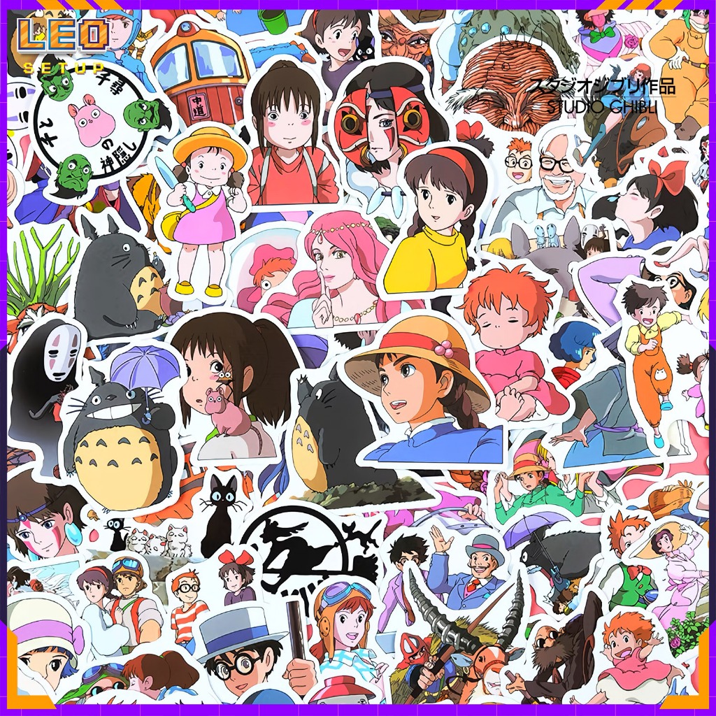 [set 50] Sticker Anime Ghibili Studio - My Neighbor Totoro 