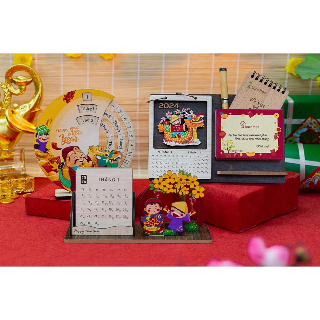 Desktop Calendar Wall Calendar handmade Wooden Calendar 2024 Shopee Malaysia