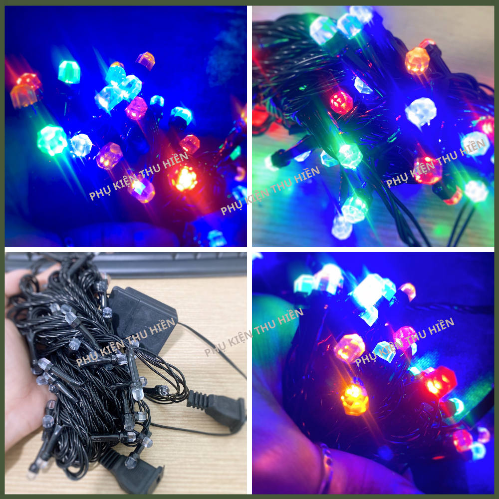 GOOD BLACK led light string with multi-colored flashing 10M pepper bulb ...