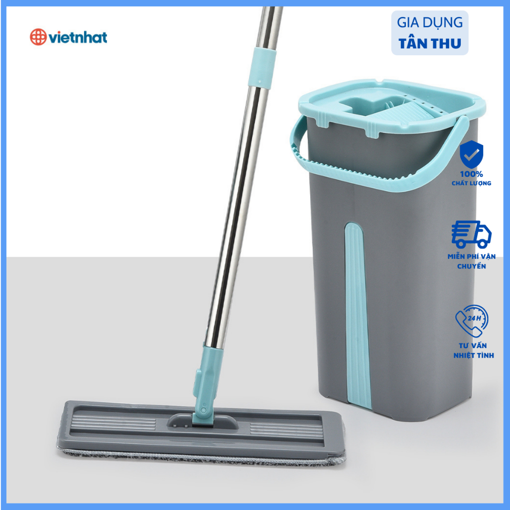 Vietnamesejapanese 360 Degree SelfExtracting Mop Set Kitchen Shopee