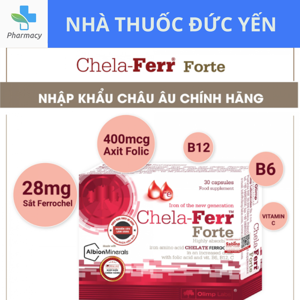 Genuine - Chela-Ferr Forte - Iron Tablets For Pregnant Women To Support ...