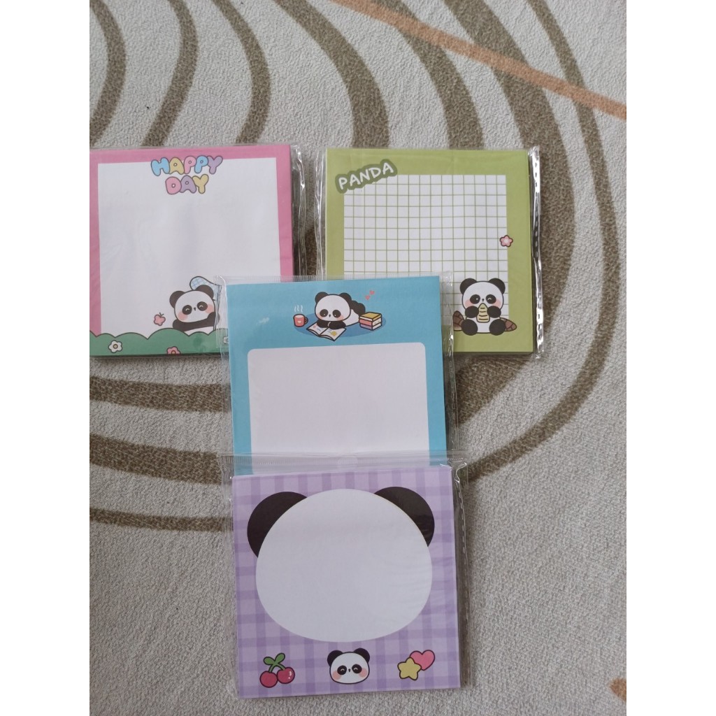 Colorful Panda Note Paper (50 Sheets) | Shopee Malaysia