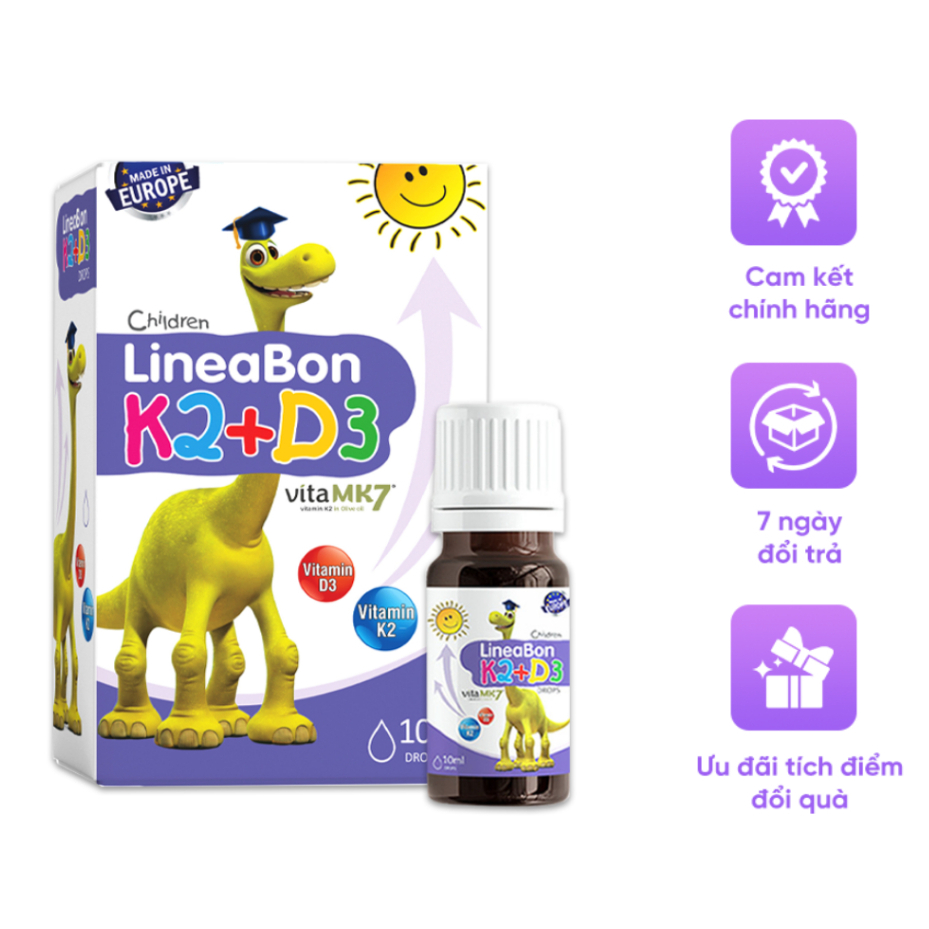 Lineabon Pure Vitamin D3 K2 Helps Your Baby Sleep Well, Grow Tall
