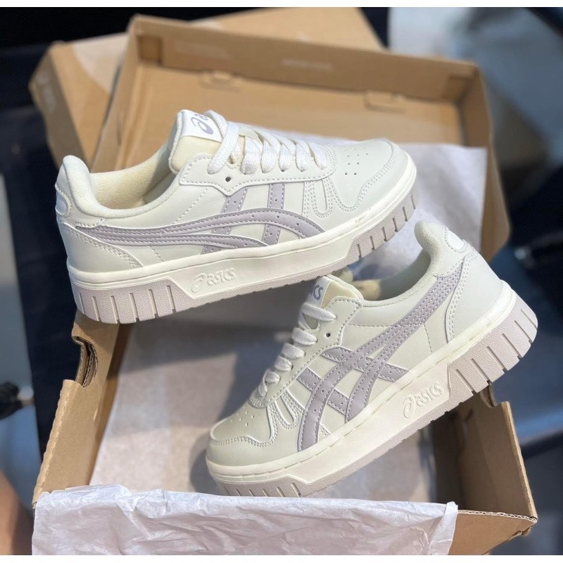 Asics Court Cream Black Gum Sneakers Full Size Unisex Super Beautiful ...