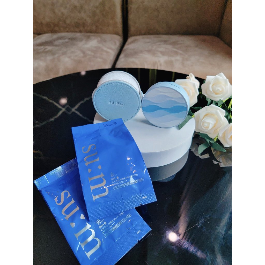 Cushion Su Korean Blue For Oily Skin, Acne Skin, Combination Skin