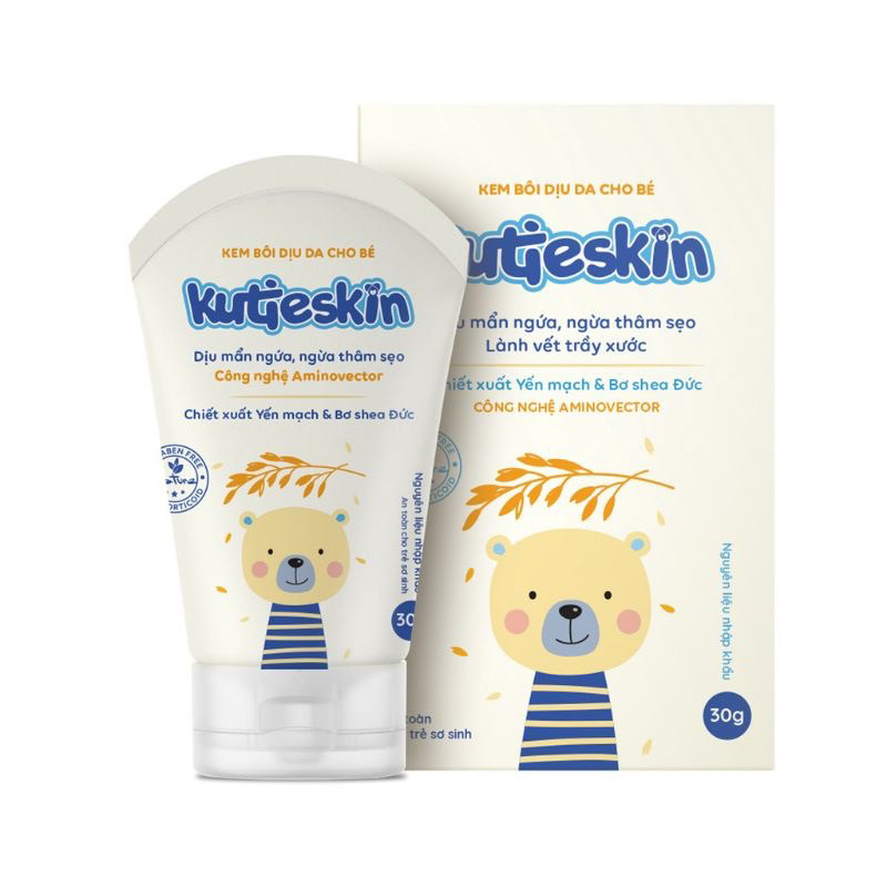 Kutieskin baby skin soothing cream 30gr - Soothes rashes, heat rash ...