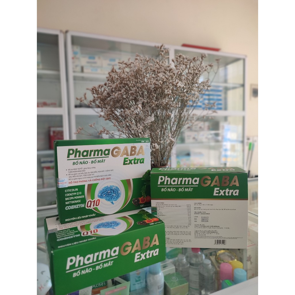 Pharma GABA Extra Brain Tonic Blood Helps Relieve Headache, Dizziness, Dizziness, Vestibular