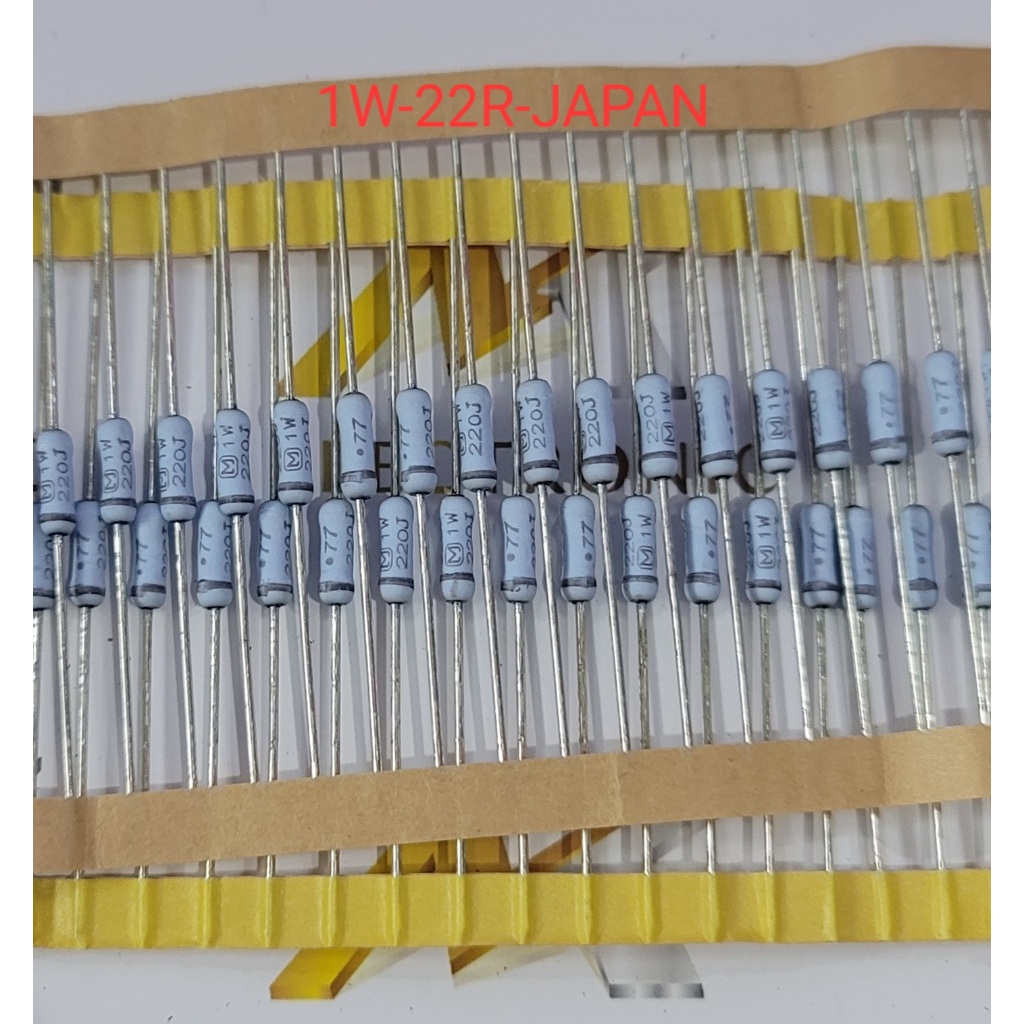 Panasonic Resistor 1W 22Ω 22R 22 Euro 22ohm Genuine Made In Japan (Con ...