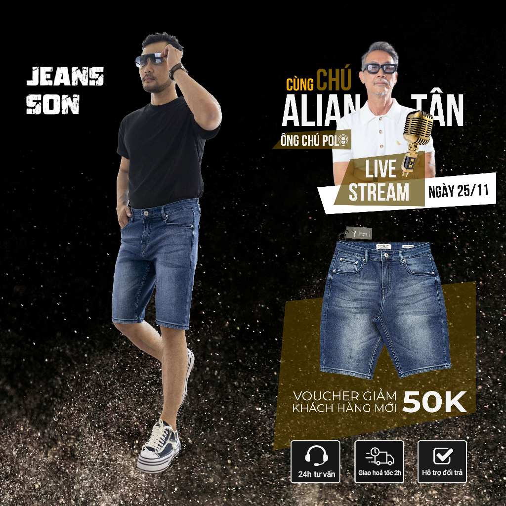 Men's stretch jeans shorts slimfit form Hunter XRays S58 Shopee