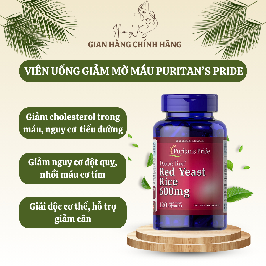 Puritan's Pride Red Yeast Rice oral tablet 120 tablets, reduce blood