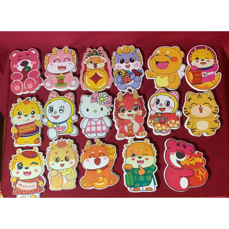 Chibi Red Packets 2025 Combo of 100 Reflective Chibi Red Packets ...