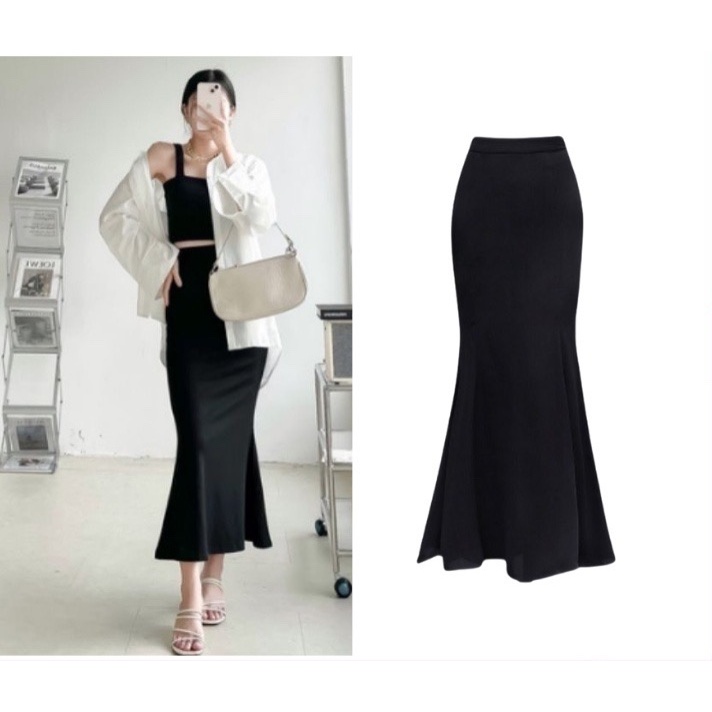 Korean Ulzzang style fishtail skirt is extremely flattering | Shopee ...