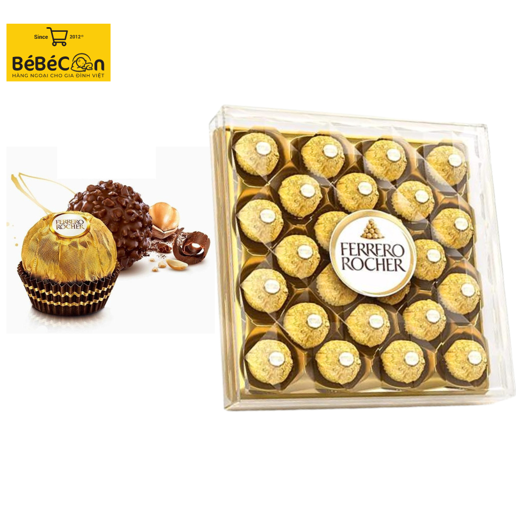 Ferrero Rocher Chocolate 24 Tablet Box 300g Shopee Malaysia 8273