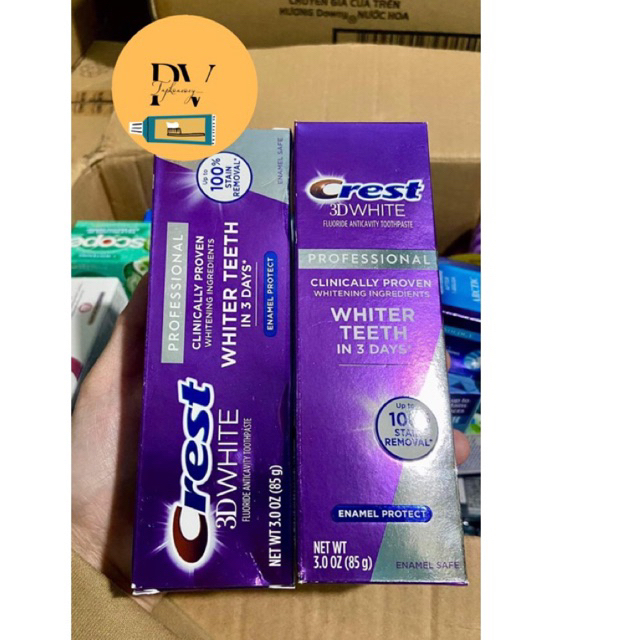 Crest 3D White Professional Whiter Teeth Toothpaste in 3 days (85g