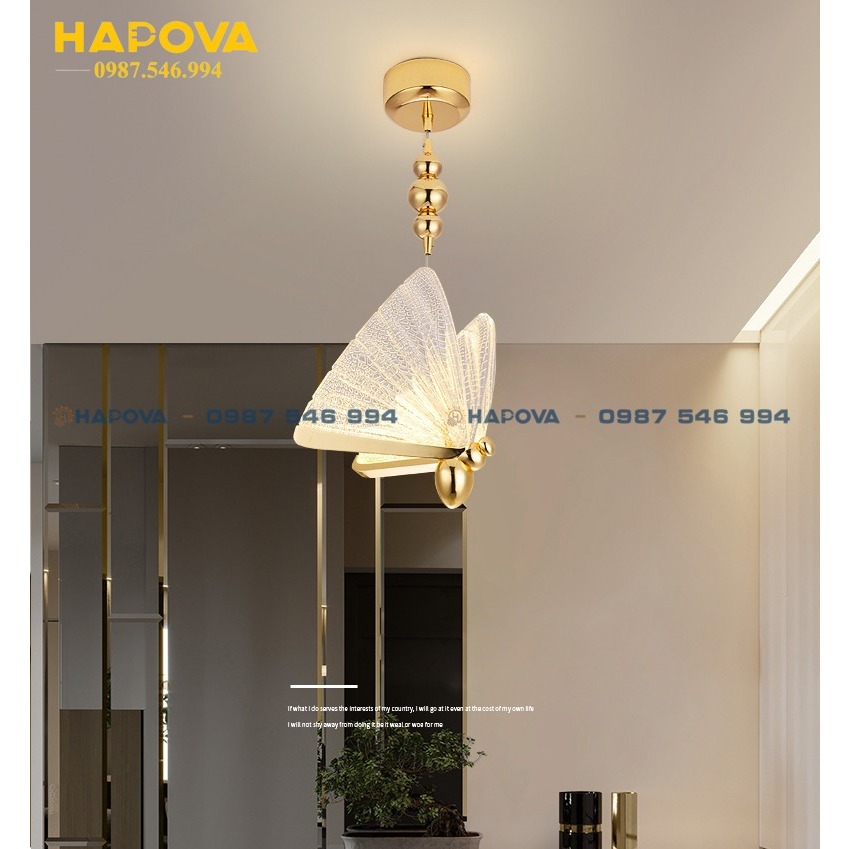 Decorative Drop Ceiling Light Butterfly 3 Light Modes HAPOVA 0090 / 1