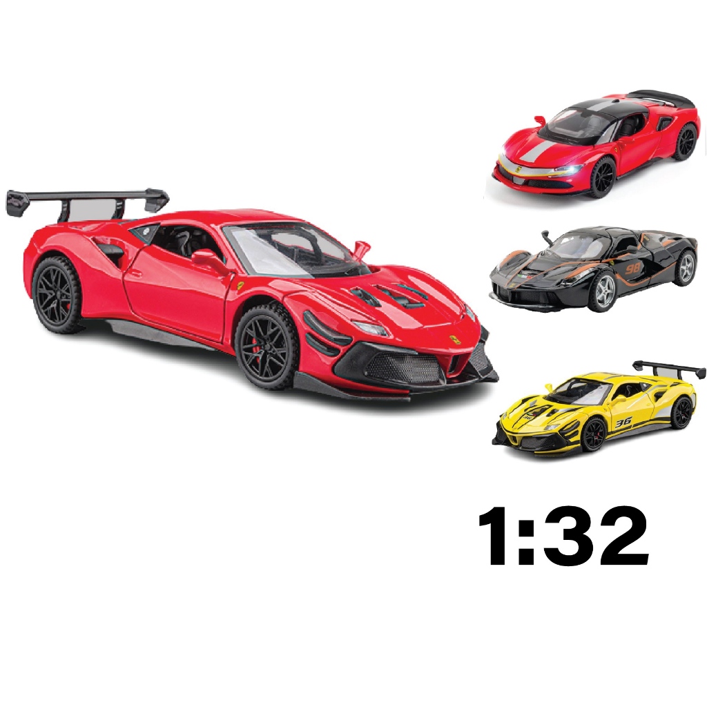 Ferrari SF90 488 Challenge 458 paya 1:32 scale metal car model with ...