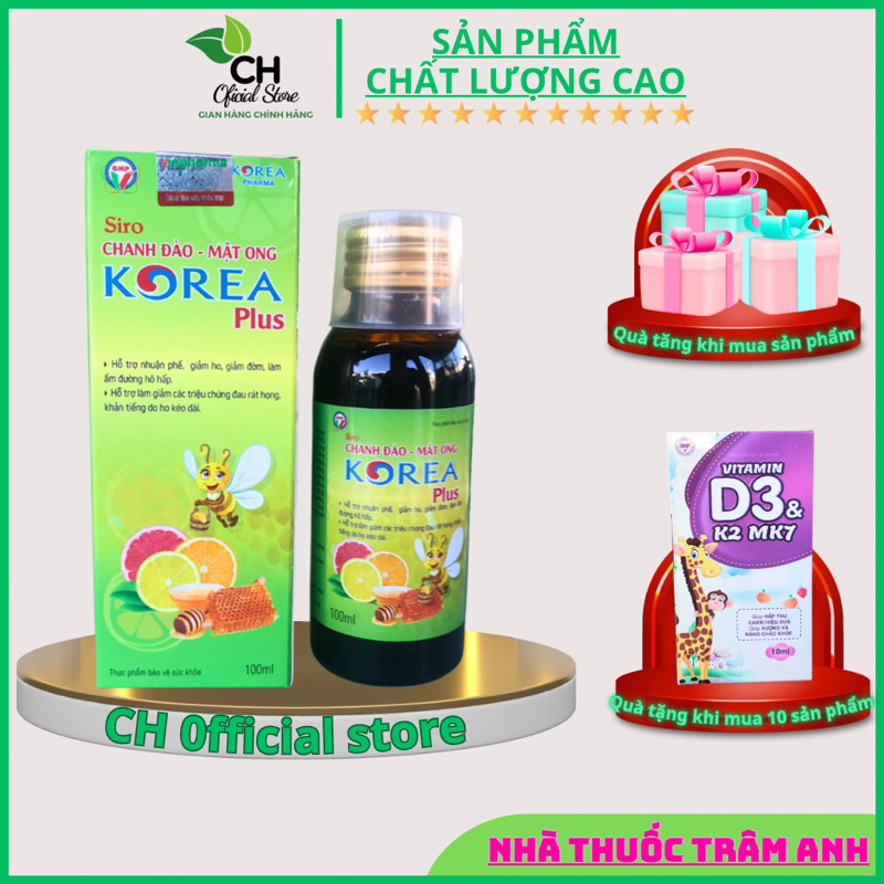 Lemon Cough Syrup, Honey Peach Cough Syrup, korea plus Cough Syrup