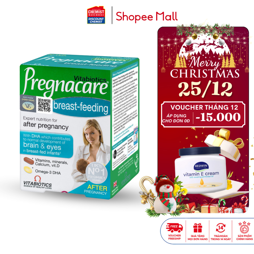 Multivitamins For Postpartum Women Vitabiotics Pregnacare BreastFeeeding 84 NutrientIncreasing