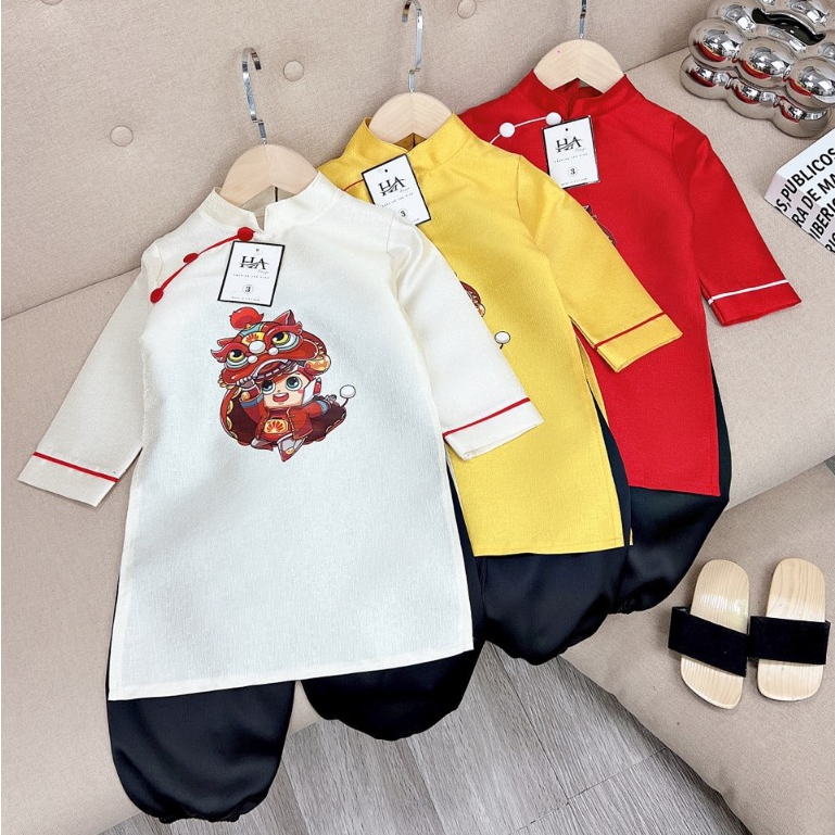 Innovative Ao Dai For Boys 10-30kg Tet Ao Dai For Babies, Beautiful ...