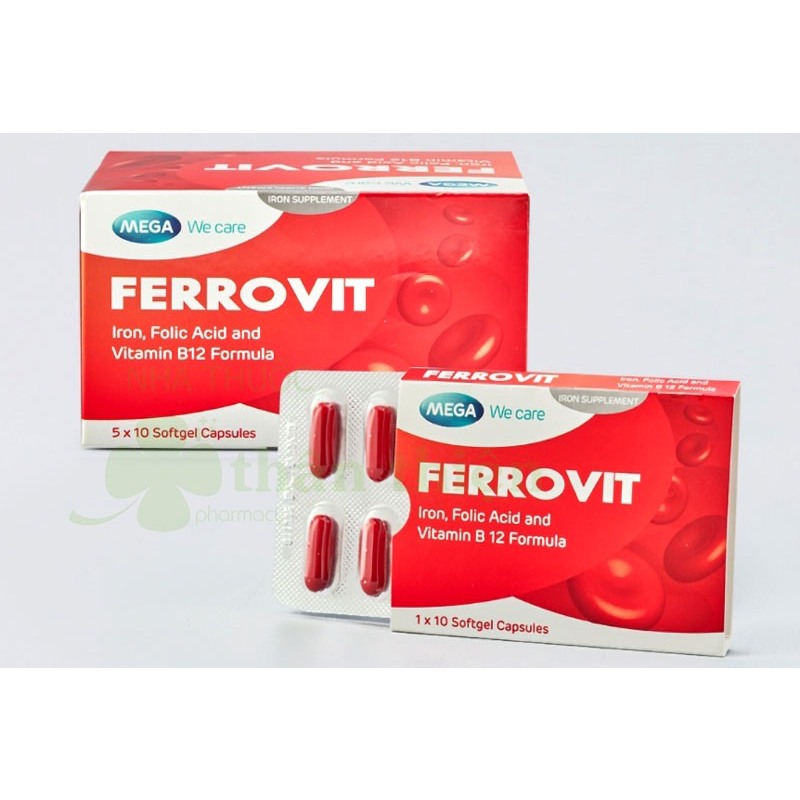 Ferrovit Iron and vitamin Supplements For Pregnant Women And Children With Anemia (Box Of 50