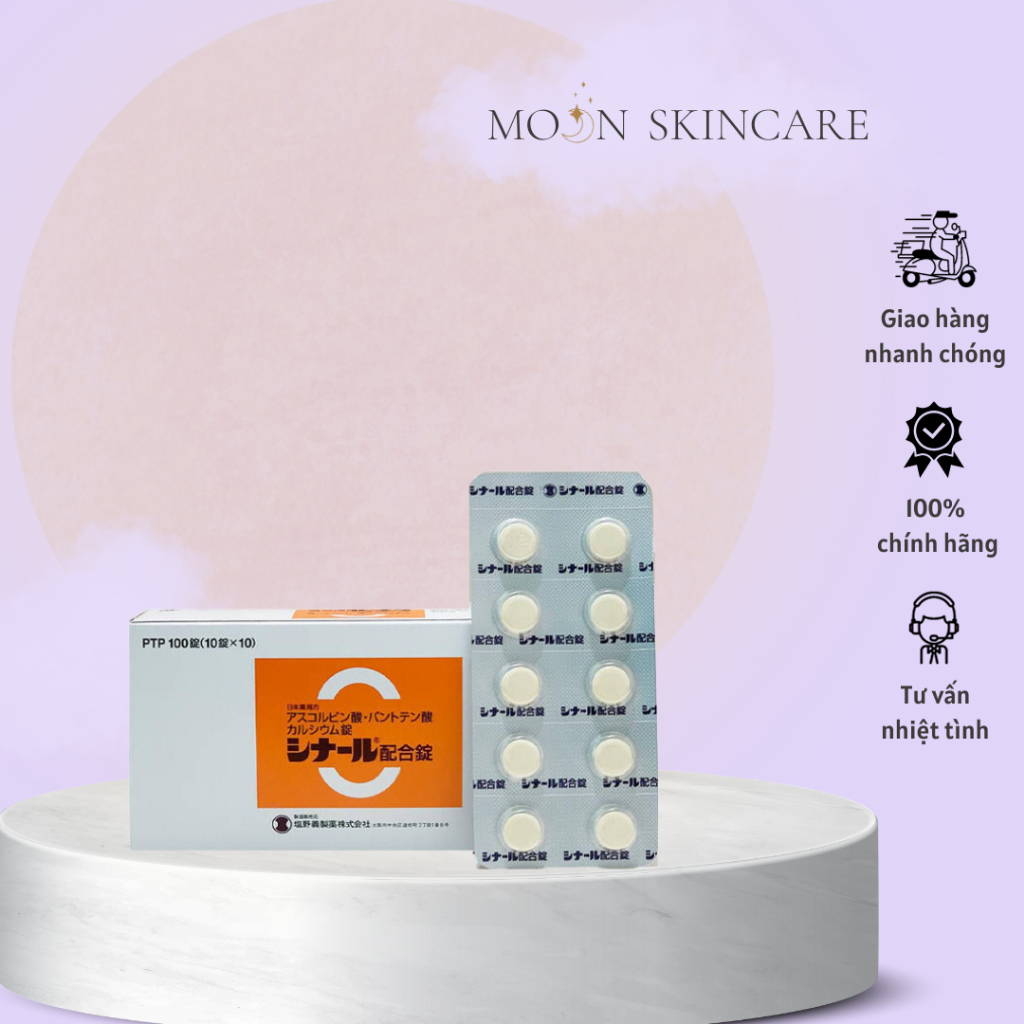 Cinal Vitamin C 100 Japanese Matte Skin Whitening Oral Tablets Shopee