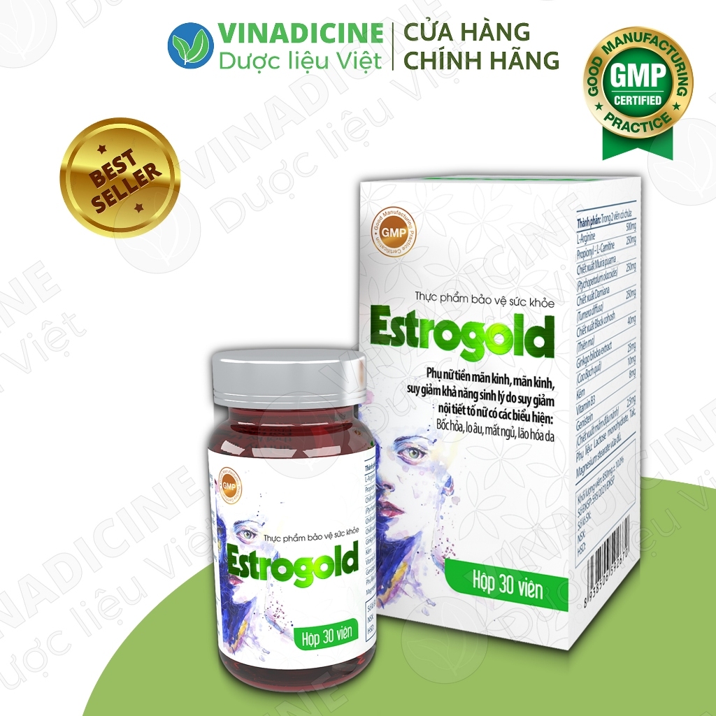 Estrogold - Supports enhancing female hormones (Box of 1 bottle of 30 ...