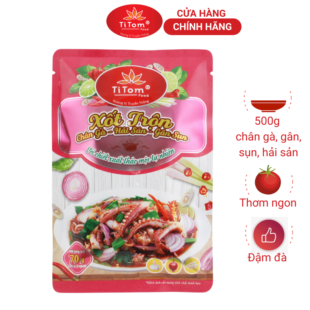 Titom Cartilage Tendon Spices 70g Sauce Form Used To Mix Chicken Feet ...