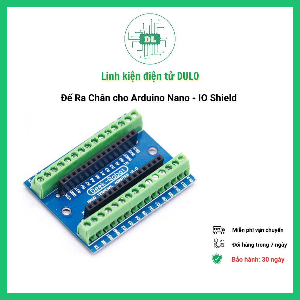 Pin Output Base for Arduino Nano - IO Shield (Pin Expansion Board ...