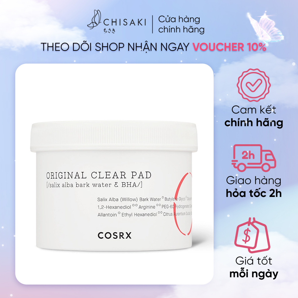Cosrx One Step Original Clear Pad Exfoliating Pad (70 Pieces) Shopee