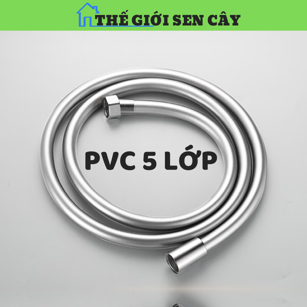 Shower Water Supply Line, 5Layer PVC Sanitary Nozzle With High