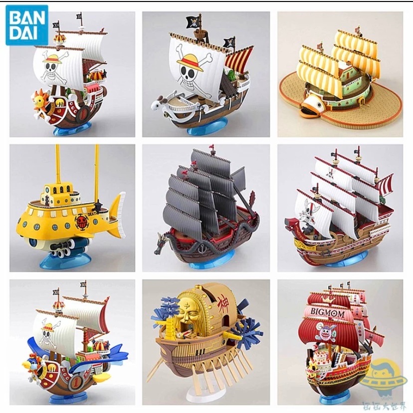 Assorted One Piece ship assembly models + free 1 any cute tattoo ...