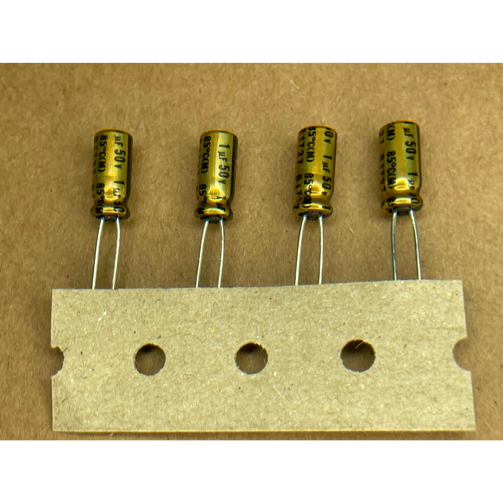 Nichicon UES 1uF 50V Bipolar Audio MUSE Capacitor - 4pcs, Radial Leads, 5x12.5mm