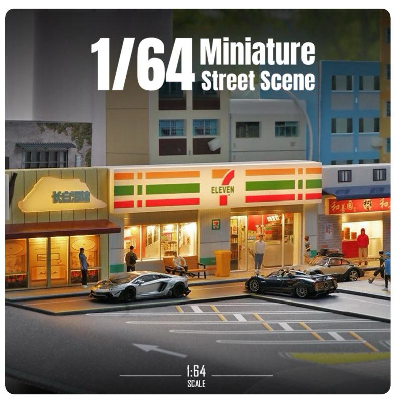 7eleven convenience store simulation Diorama (with lights) | Shopee ...